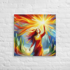 Deja que tu luz brille – Mateo 5:16 / Arte mural cristiano / Póster de fe audaz / Lienzo de luz radiante / Impresión bíblica