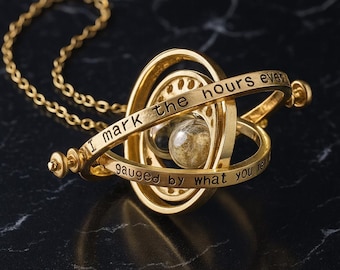 Hourglass Pendant Necklace, Granger Necklace, Time Travel Jewelry, Sand Clock Pendant Necklace, Steampunk Jewelry For Her