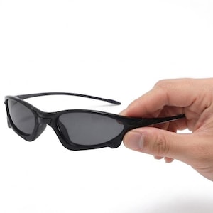 Futuristic Polarized Sunglasses, Aerodynamic Rave Street Style Accessory
