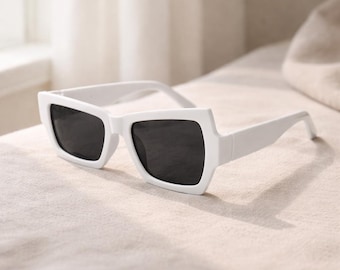 Oversized asymmetrische zonnebril, Funky Rave Festival-bril