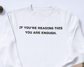 Inspirational Saying SVG PNG JPG You Are Enough, Mental Health Awareness (Digital Download)