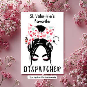 Valentine&#39;s Favorite Dispatcher Sticker - Female - 911 - First Responders