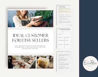 Ideal Customer Avatar Worksheet for Etsy Sellers Buyer Persona Printable Client Guide for small business owner PDF digital business planner