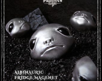 Albinaurische koelkastmagneet Elden geïnspireerd-handgeschilderd 3D-decor-Elden World-magneet-gamercadeau- voor Elden-ringfans-Halloween cadeauring