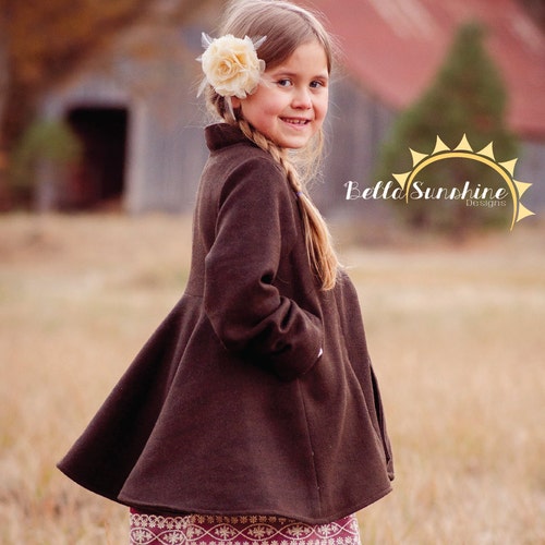 Little Toddler COAT Pattern Pdf Children Sewing Patterns Etsy