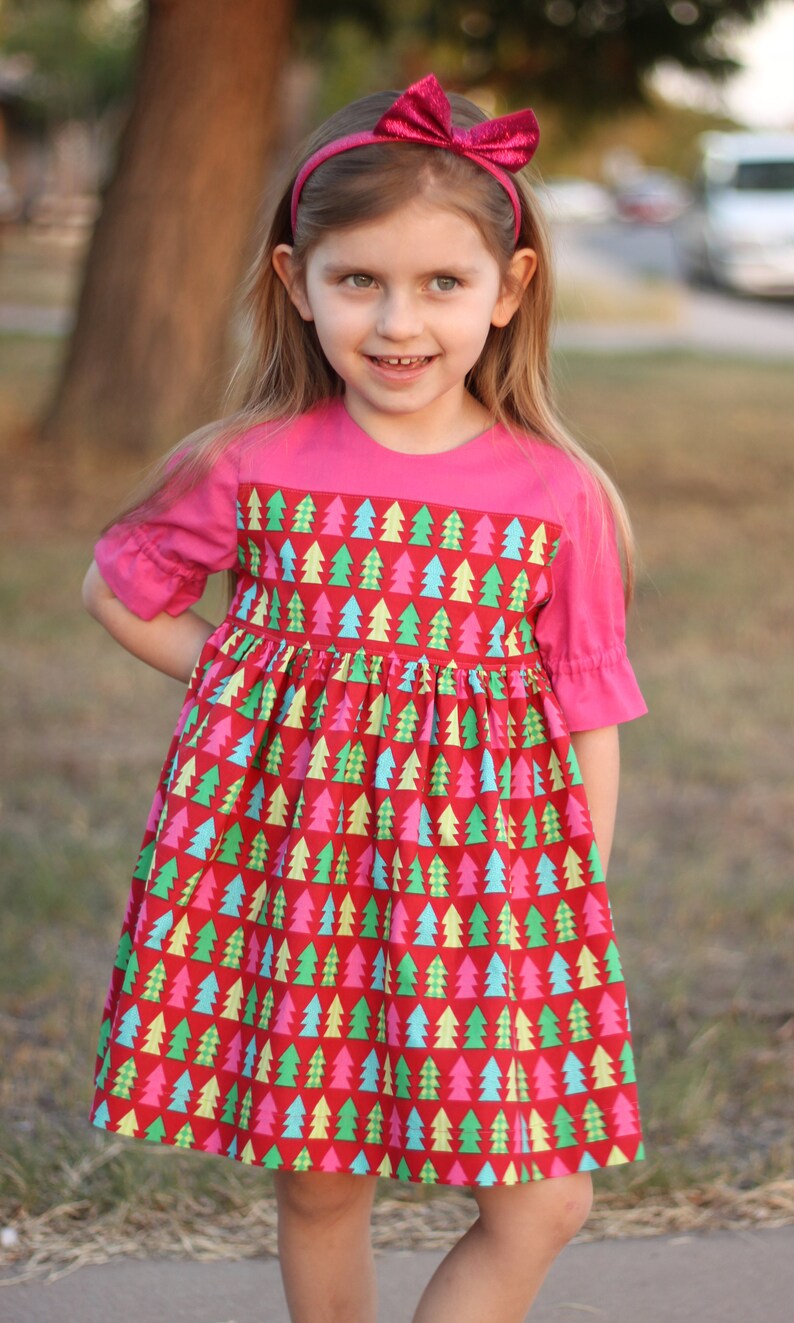 Adaline Dress & Tunic, PDF Pattern, tunic sewing pattern, girls dress patterns, girls dress pdf, dress patterns for girls, sewing pattern image 2