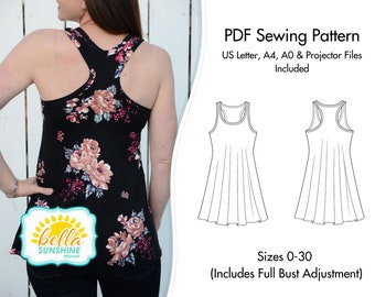 Sophia, sewing pattern, dress pattern pdf, ladies pattern, PDF Sewing Pattern, ladies pdf pattern, plus size pattern, plus size pdf, sewing