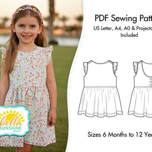 Vintage Grace, girls dress pattern, dress pattern girls, sewing pattern, girls dress pattern pdf, sewing patterns, baby sewing pattern,