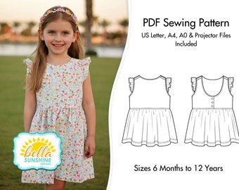 Vintage Grace, girls dress pattern, dress pattern girls, sewing pattern, girls dress pattern pdf, sewing patterns, baby sewing pattern,