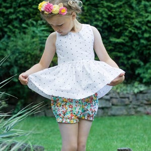 Charlotte Dress & Top, PDF Sewing Pattern, pdf dress pattern, cutout dress pattern, girls dress pdf, baby sewing pattern, dress patterns image 5