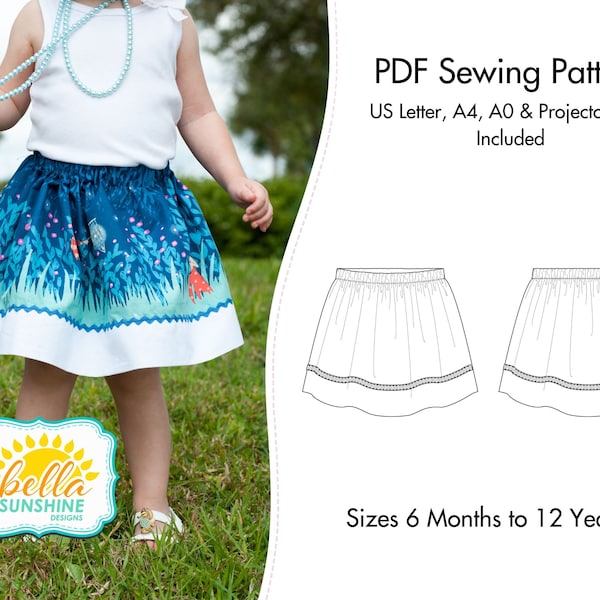 Isabella, free sewing pattern, pdf sewing pattern, pdf skirt pattern, girls skirt pattern, girls skirt pdf, sewing pattern, sewing, patterns