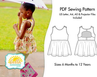 Charlotte, sewing pattern, girls sewing pdf, PDF Sewing Pattern, girls dress pdf, baby sewing pattern, dress pattern, pdf pattern, pattern