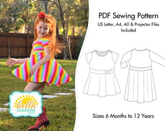 Maci, PDF Sewing Patterns, girls dress patterns, girls dress pdf, sewing pattern, baby sewing pattern, dress pattern pdf, girl dress pattern