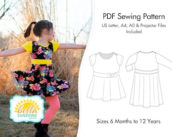 Maci, sewing pattern, PDF Sewing Patterns, girls dress patterns, girls dress pdf, baby sewing pattern, dress pattern pdf, girl dress pattern