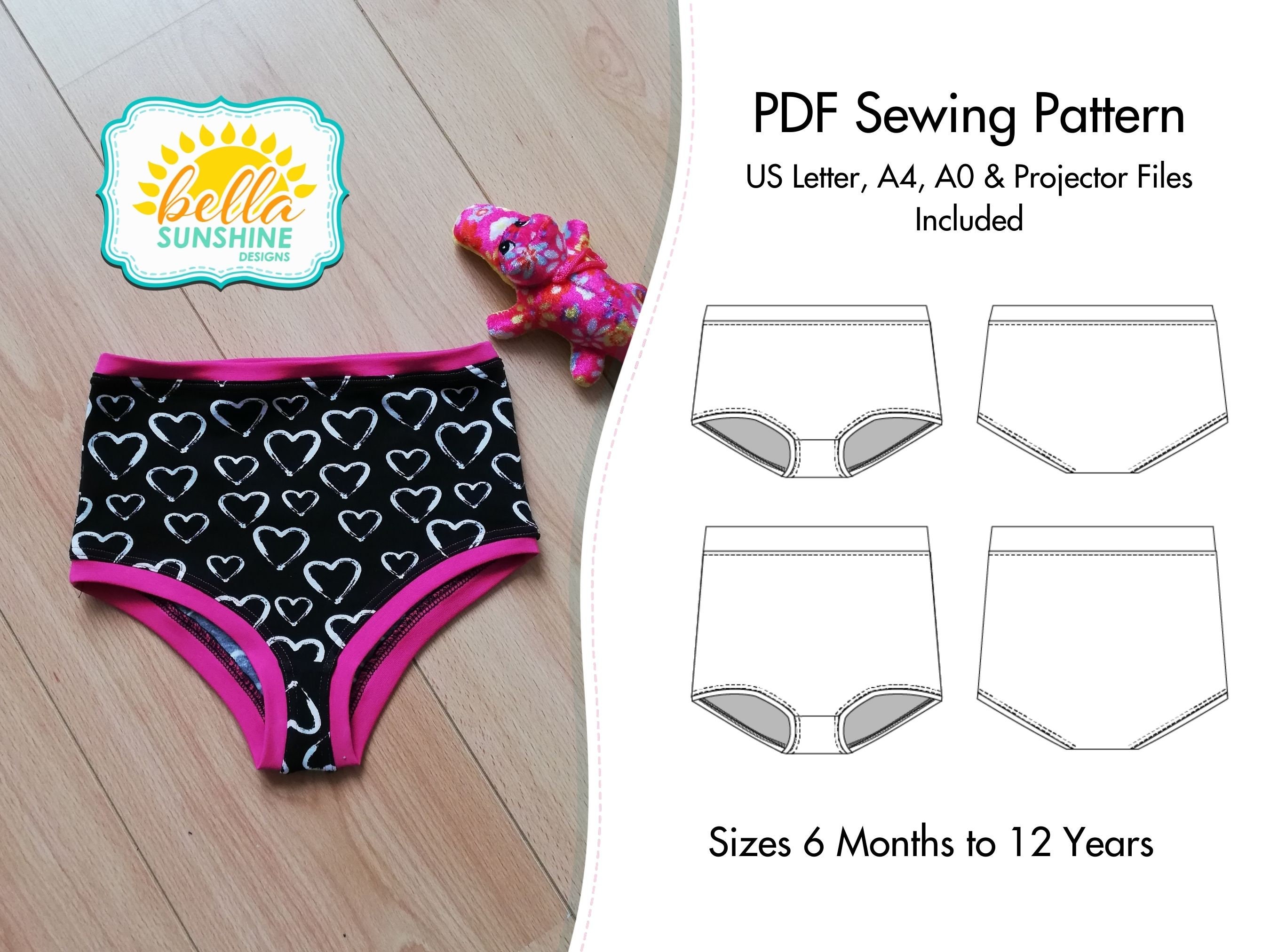 Primrose, Panty Sewing Pattern, Panty Pattern Pdf, Girls Panty Patterns, PDF  Sewing Pattern, Pdf Patterns, Sewing Pattern, Pdf Pattern 