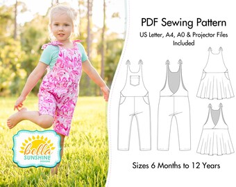 Oceana, kids overall patterns, PDF Sewing Pattern, overall pattern, pdf patterns, sewing pattern, overall pattern pdf, sewing, pdf pattern