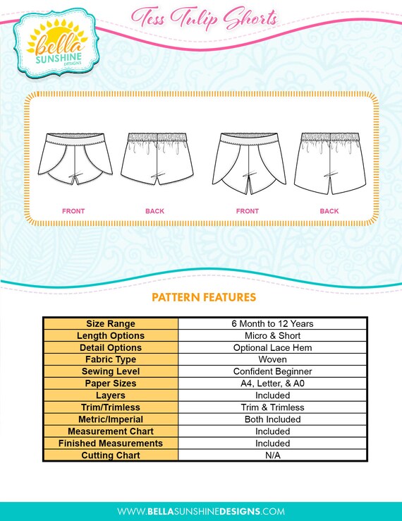 Baby Measurement Chart For Sewing