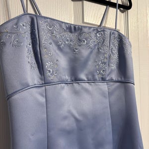 jessica mcclintock blue dress Vintage 1990s Jessica McClintock Sapphire Blue Dress; Formal, Prom Gow   Da-Sebra Vintage