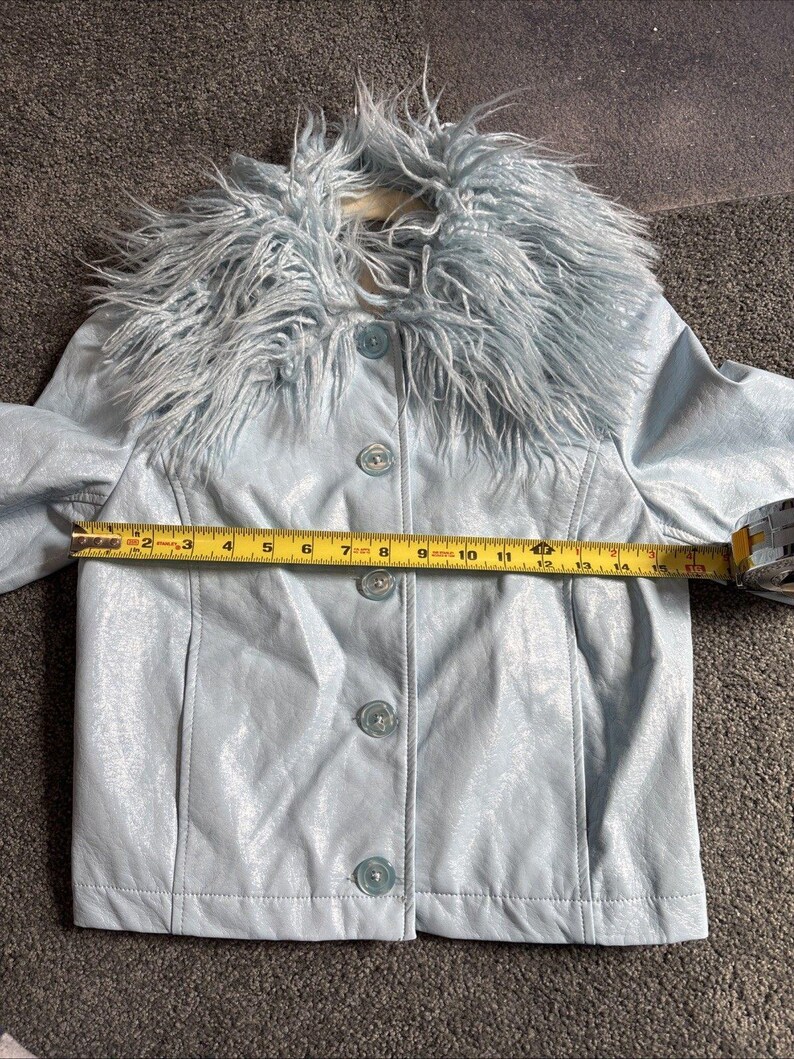 Urban Outfitters MIA Jacket NWT - Sky Blue Y2K Feather Jacket - Adult Women XS image 6