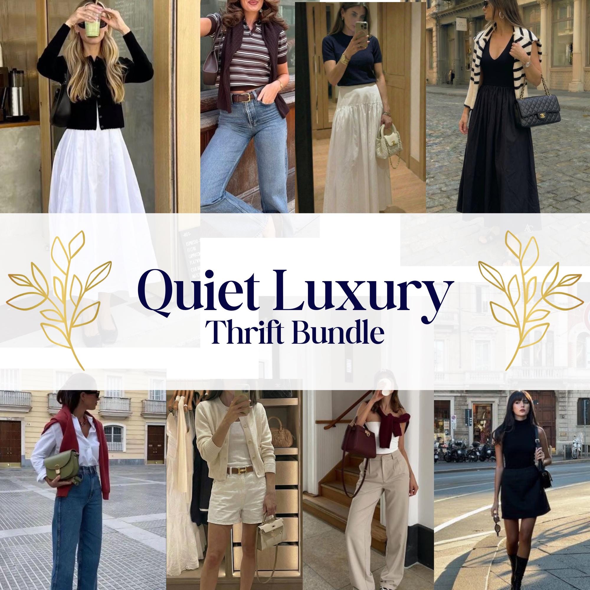 Vintage old money classic quiet luxury capsule closet belt 36 inch’s long Old Money vs. Quiet Luxury: What main image 2