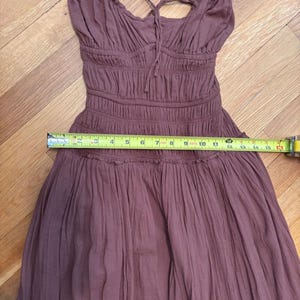 Free People Feeling Bonita Midi Size S | brown boho backless beach dress image 7