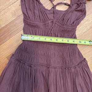 Free People Feeling Bonita Midi Size S | brown boho backless beach dress image 8