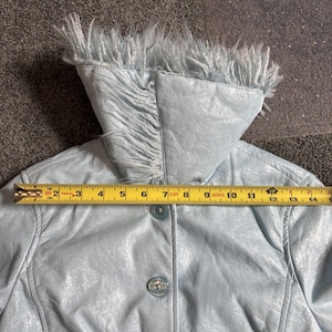Urban Outfitters MIA Jacket NWT - Sky Blue Y2K Feather Jacket - Adult Women XS image 7