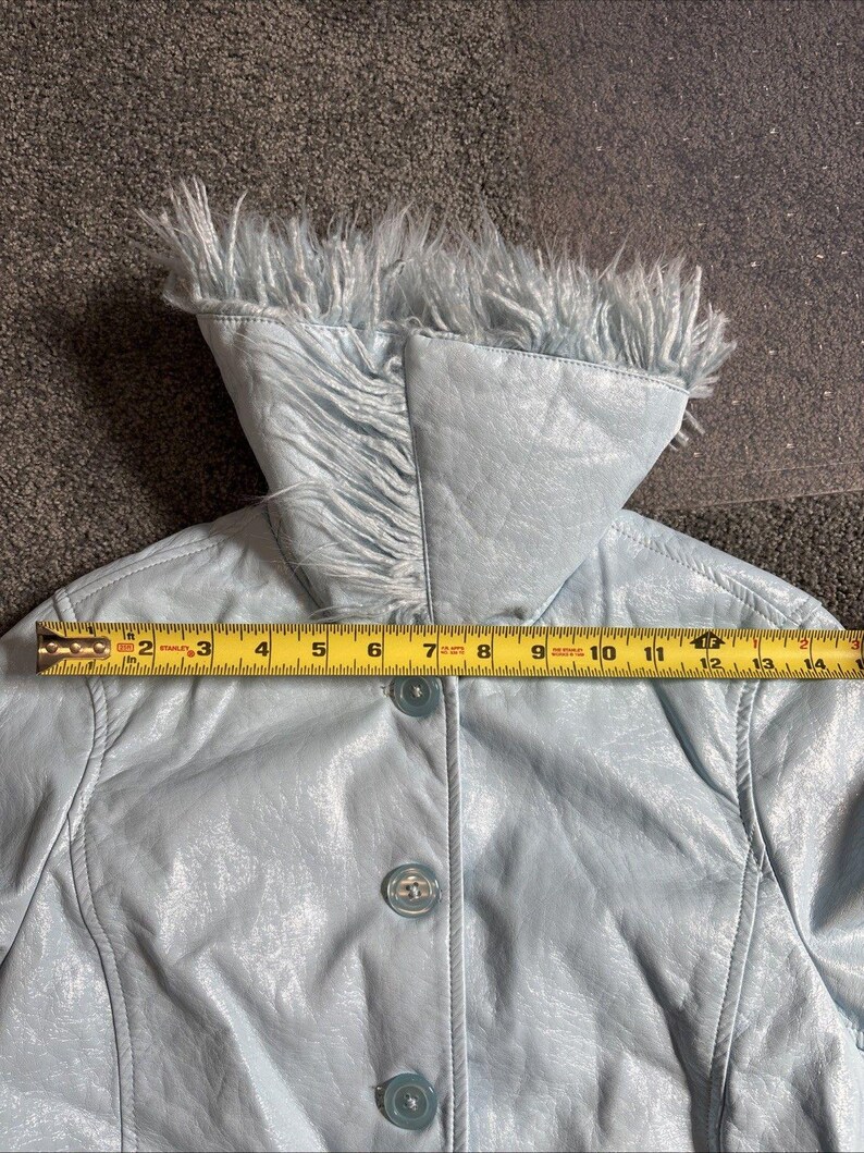 Urban Outfitters MIA Jacket NWT - Sky Blue Y2K Feather Jacket - Adult Women XS image 7