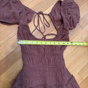 Free People Feeling Bonita Midi Size S | brown boho backless beach dress image 6
