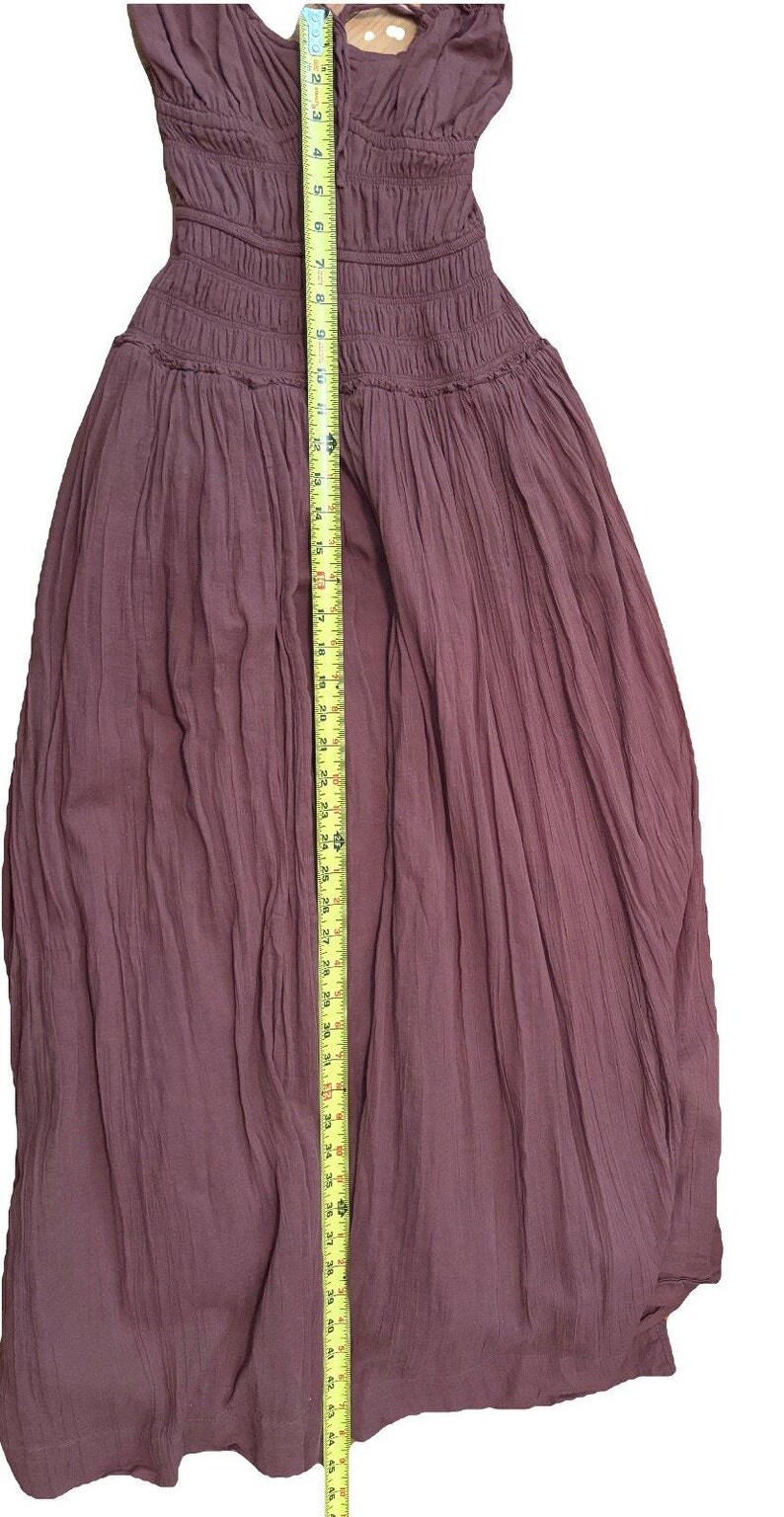 Free People Feeling Bonita Midi Size S | brown boho backless beach dress image 9