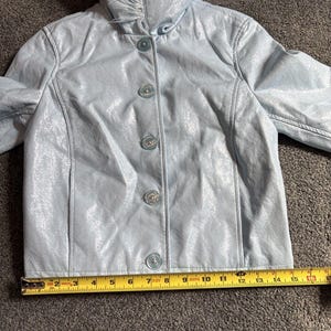Urban Outfitters MIA Jacket NWT - Sky Blue Y2K Feather Jacket - Adult Women XS image 9