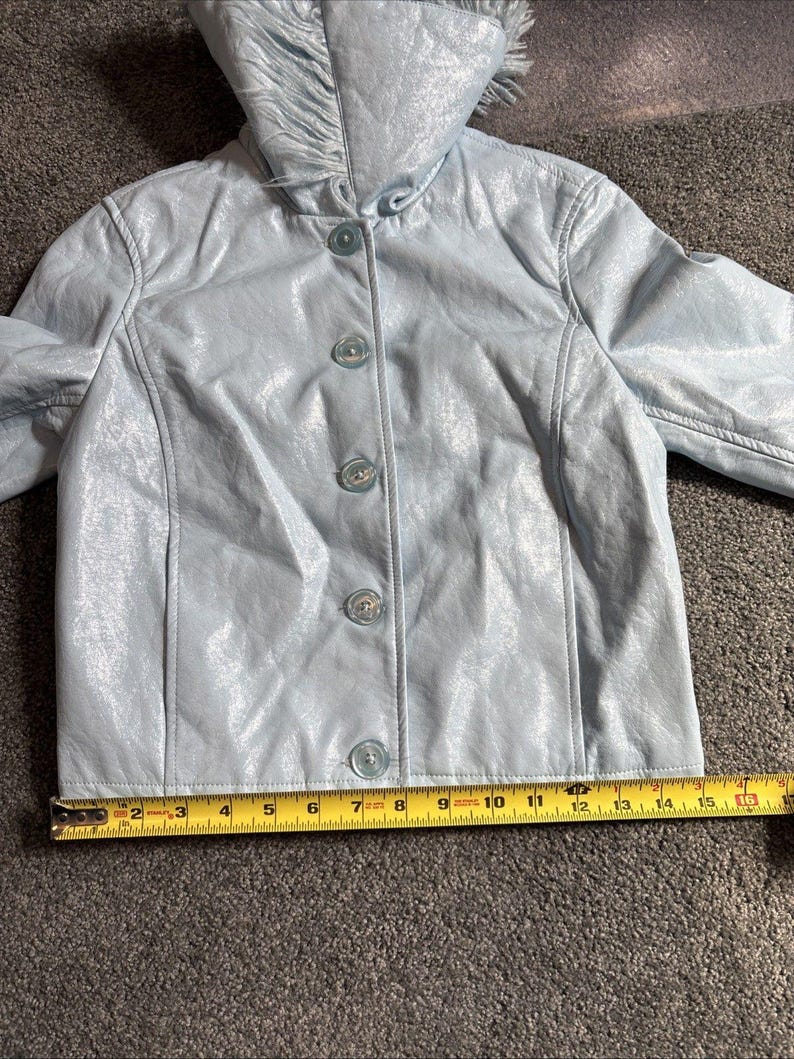Urban Outfitters MIA Jacket NWT - Sky Blue Y2K Feather Jacket - Adult Women XS image 9