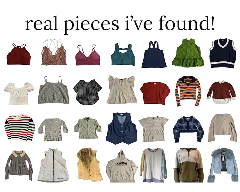 PoetCore Thrifted Clothing Bundle – Academia, Preppy, Romantic image 3