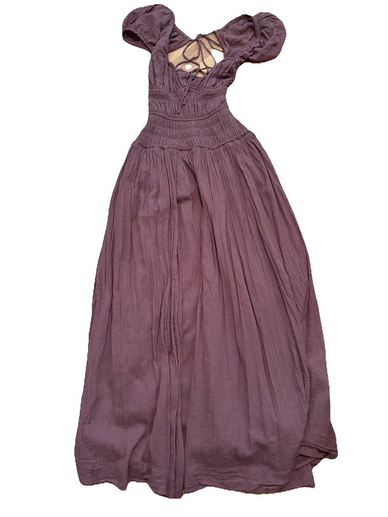 Free People Feeling Bonita Midi Size S | brown boho backless beach dress image 3