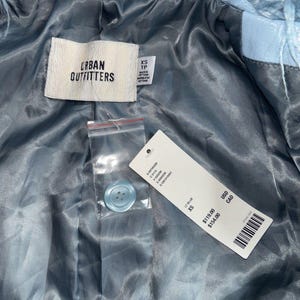 Urban Outfitters MIA Jacket NWT - Sky Blue Y2K Feather Jacket - Adult Women XS image 10