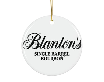 Adorno de cerámica de bourbon de barril único de Blanton