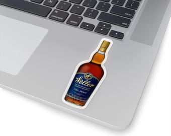 Weller Bourbon Whiskey Bottle Sticker | Kiss-Cut Sticker