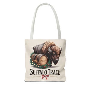 Buffalo Trace Distillery Illustration Tote Bag | Barrel Whiskey Logo Tote image 18