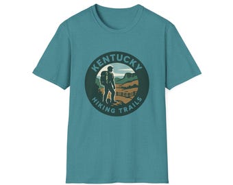 Camiseta de senderismo de Kentucky: Algodón suave, regalo para amantes de la naturaleza.
