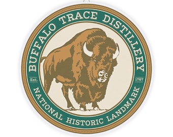 Letrero rústico de madera Buffalo Trace: Decoración de bar para amantes del whisky