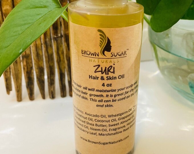 Zuri Hair Oil | Skin Oil | Loc Oil | Hot Oil Treatment | Bath Oil | Brown Sugar Naturals | Natural Beauty Products | Natural Hair