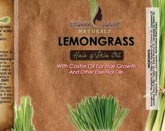 Lemongrass Hair Oil | Skin Oil | Loc Oil | Hot Oil Treatment | Bath Oil | Brown Sugar Naturals | Natural Beauty Products | Natural Hair