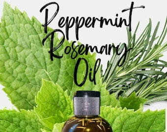 Peppermint Rosemary Hair Oil | Loc Oil | Hot Oil Treatment | Brown Sugar Naturals | Growth Hair Oil | Natural Hair Care
