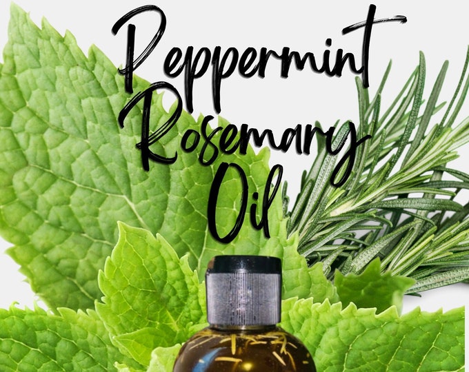 Peppermint Rosemary Hair Oil | Loc Oil | Hot Oil Treatment | Brown Sugar Naturals | Growth Hair Oil | Natural Hair Care