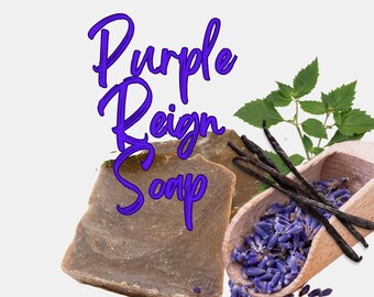 Purple Reign Shea Butter Soap | Brown Sugar Naturals | Lavender Vanilla Soap | Natural Skin Care