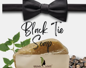 Black Tie Shea Butter Soap | Brown Sugar Naturals | Natural Skin Care | Handmade Soap |
