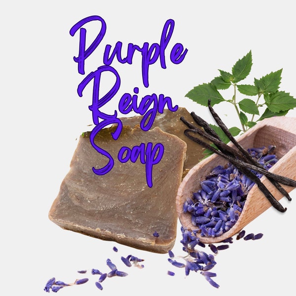 Purple Reign Shea Butter Soap | Brown Sugar Naturals | Lavender Vanilla Soap | Natural Skin Care