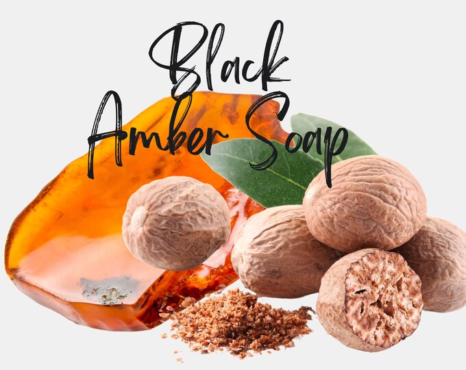 Black Amber Shea Butter Soap| Handmade Soap | Moisturizing Soap | Brown Sugar Naturals