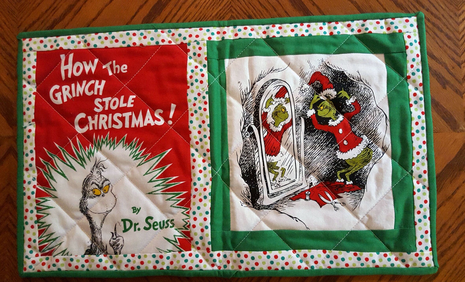 How the Grinch Stole Christmas Table Runner 19 x Etsy