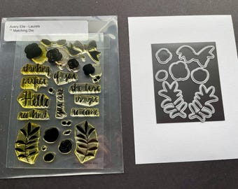 Avery Elle Stamps and Die Set called Laurels